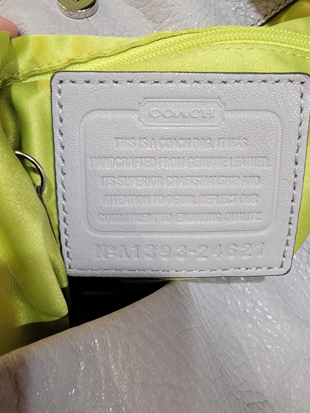 Coach Madison Phoebe Pebbled Leather Bag - Picture 11 of 12